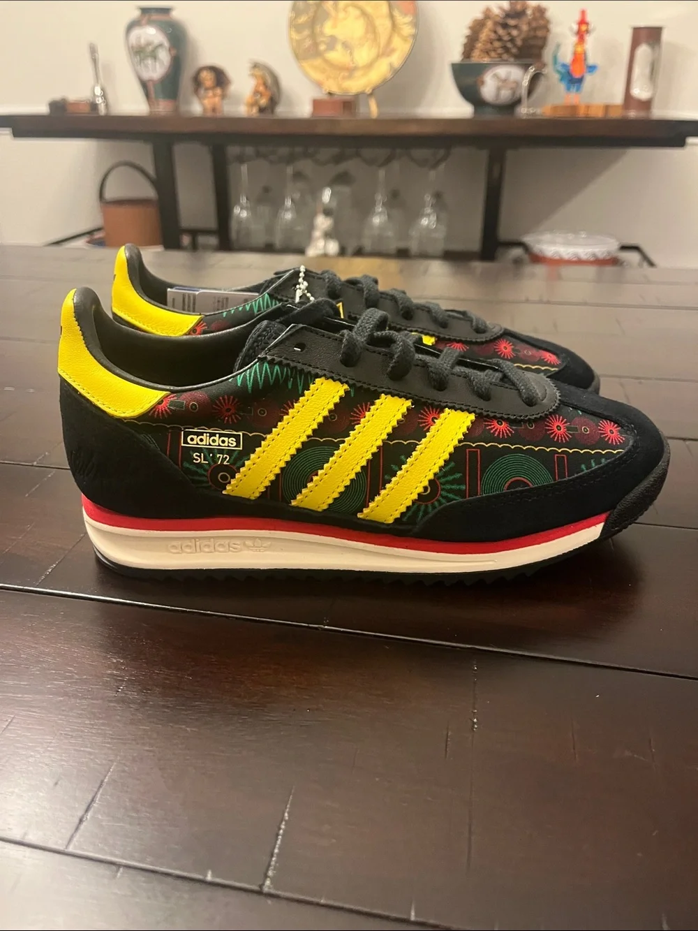 Adidas SL72 RS Jamaica Bob Marley Shoes Sneakers Reggae Mens Sz 5.5 / Womens 6.5